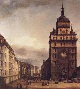 Bernardo Bellotto, Square with the Kreuz Kirche in Dresden